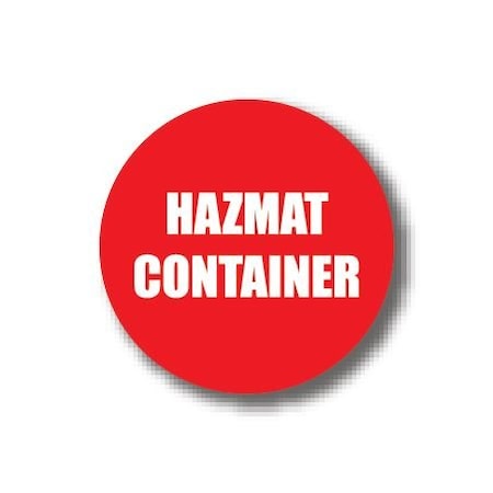 Ergomat 12in CIRCLE SIGNS - Hazmat Container DSV-SIGN 144 #1855 -UEN